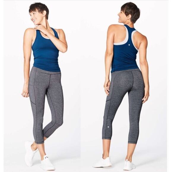 Lululemon Pants - Lululemon Speed Up Crop (21") Womens Size 4 Heathered Black